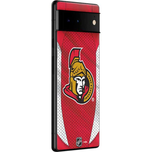 NHL Ottawa Senators Home Jersey Google Pixel 6 Skin